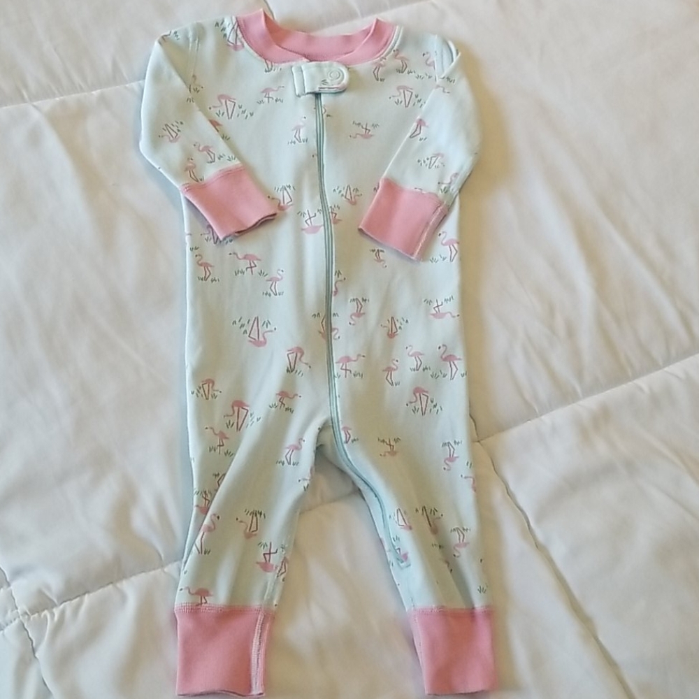 Hanna Andersson flamingo footless pajamas